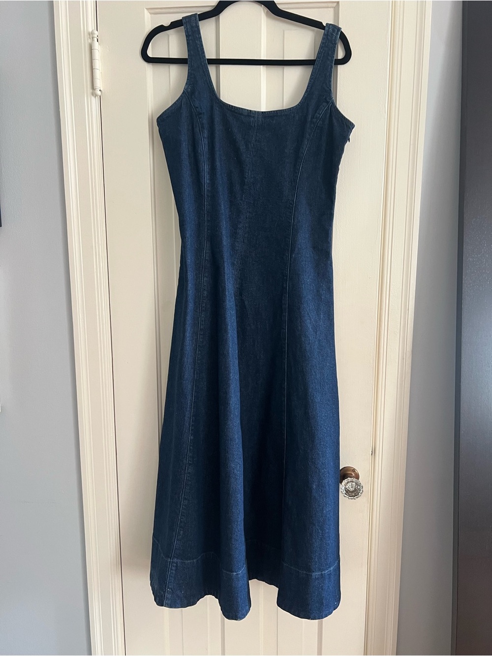 GAP Dark Blue Denim Midi Dress